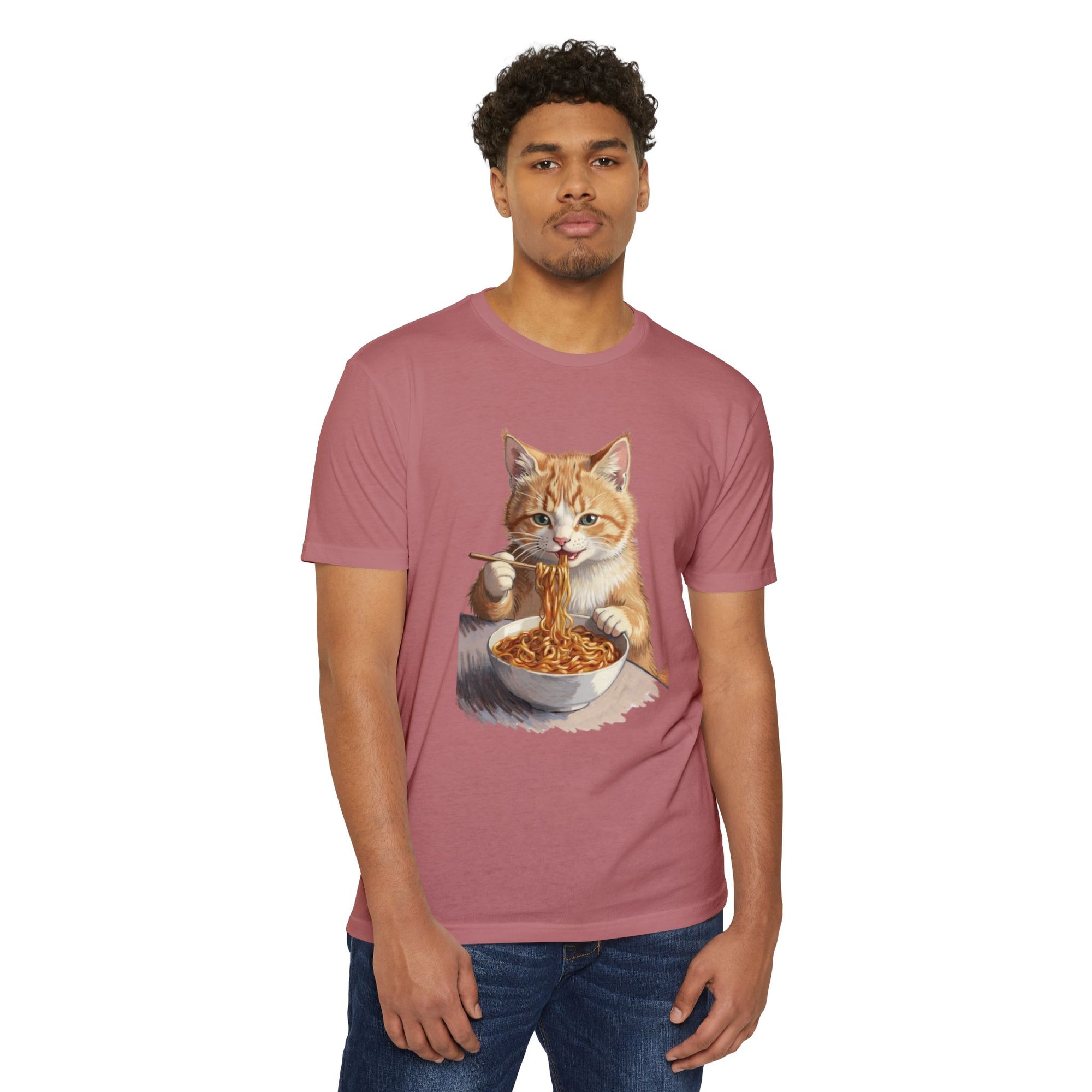Noodle Cat T-Shirt – Retro Ramen