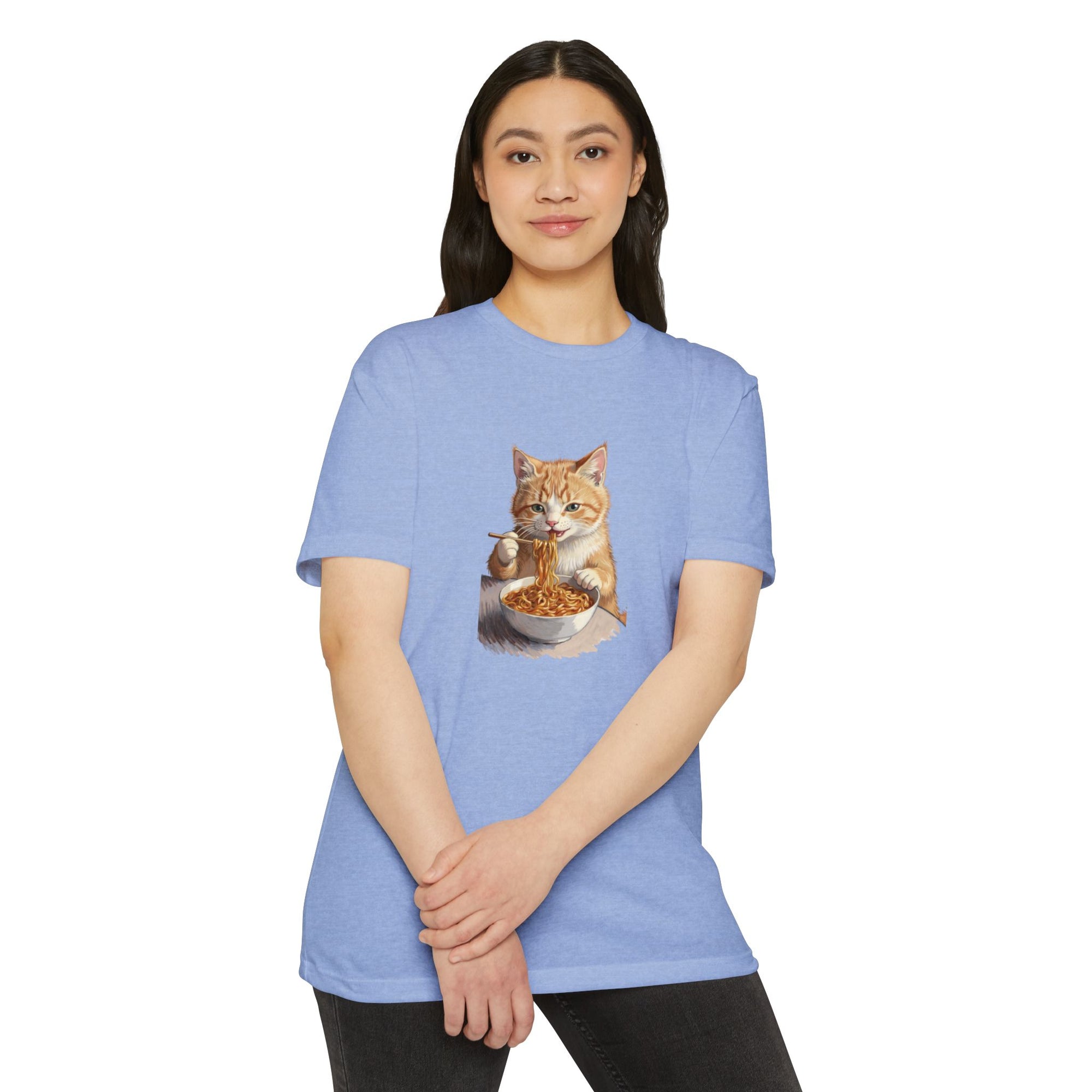 Alien Cat Noodle T-Shirt – Retro Ramen