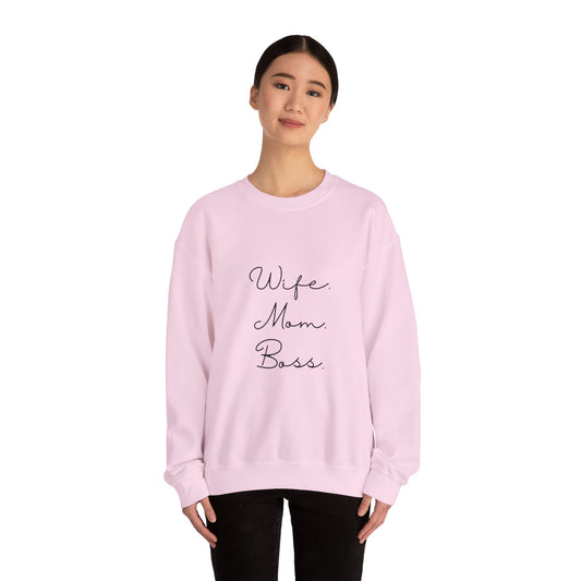 Wife Mom Boss Sweatshirt - Mother's Day Gift