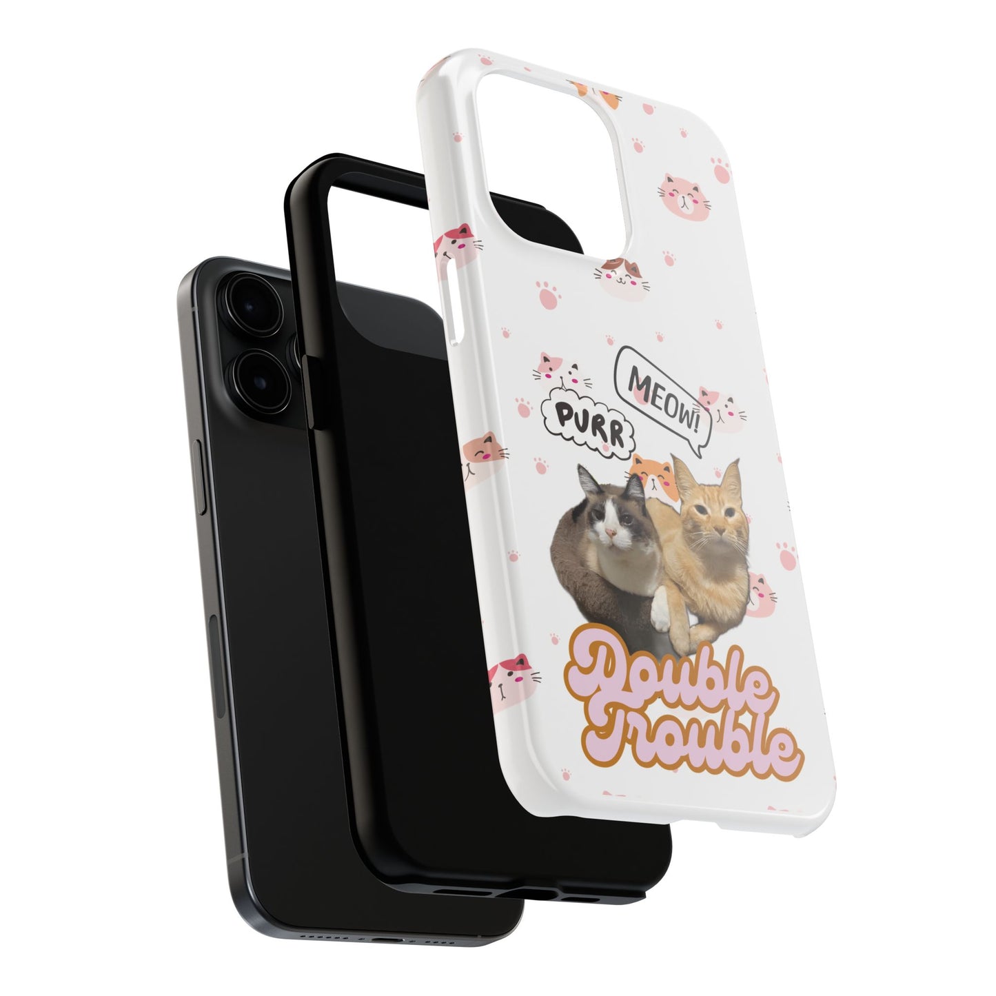 Phone Cases - Cat lovers - White Design