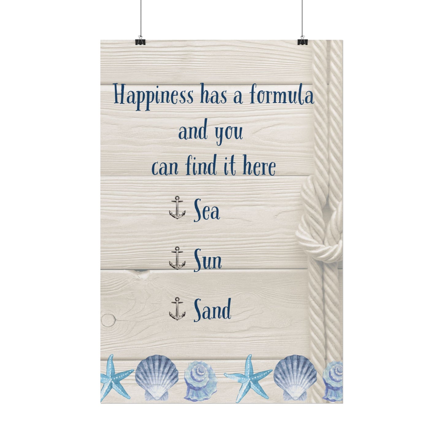 Beach House Decor Happiness Formula - Father's Day Gifts