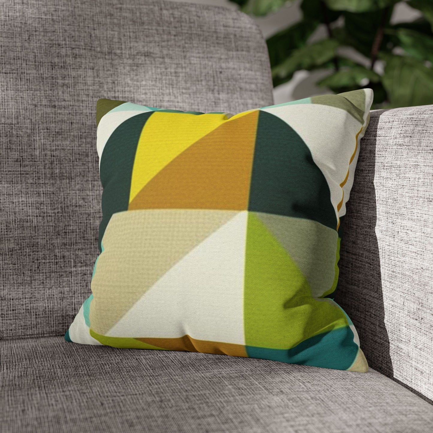 Geometric Design Throw Pillowcase