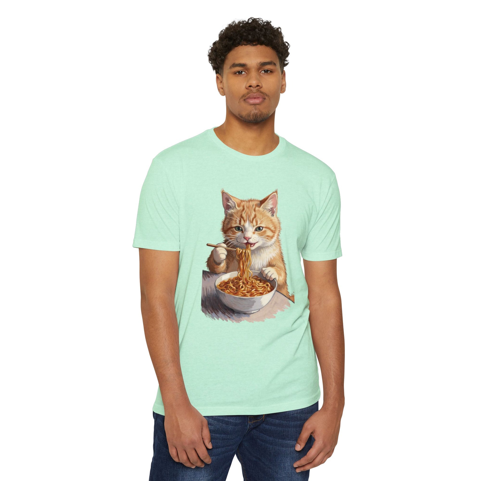 Noodle Cat T-Shirt – Retro Ramen