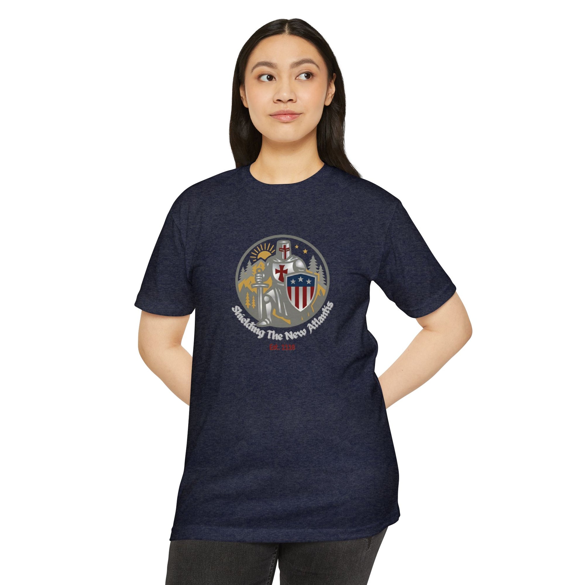 Shielding Templars T-Shirt - Guardians of New Atlantis
