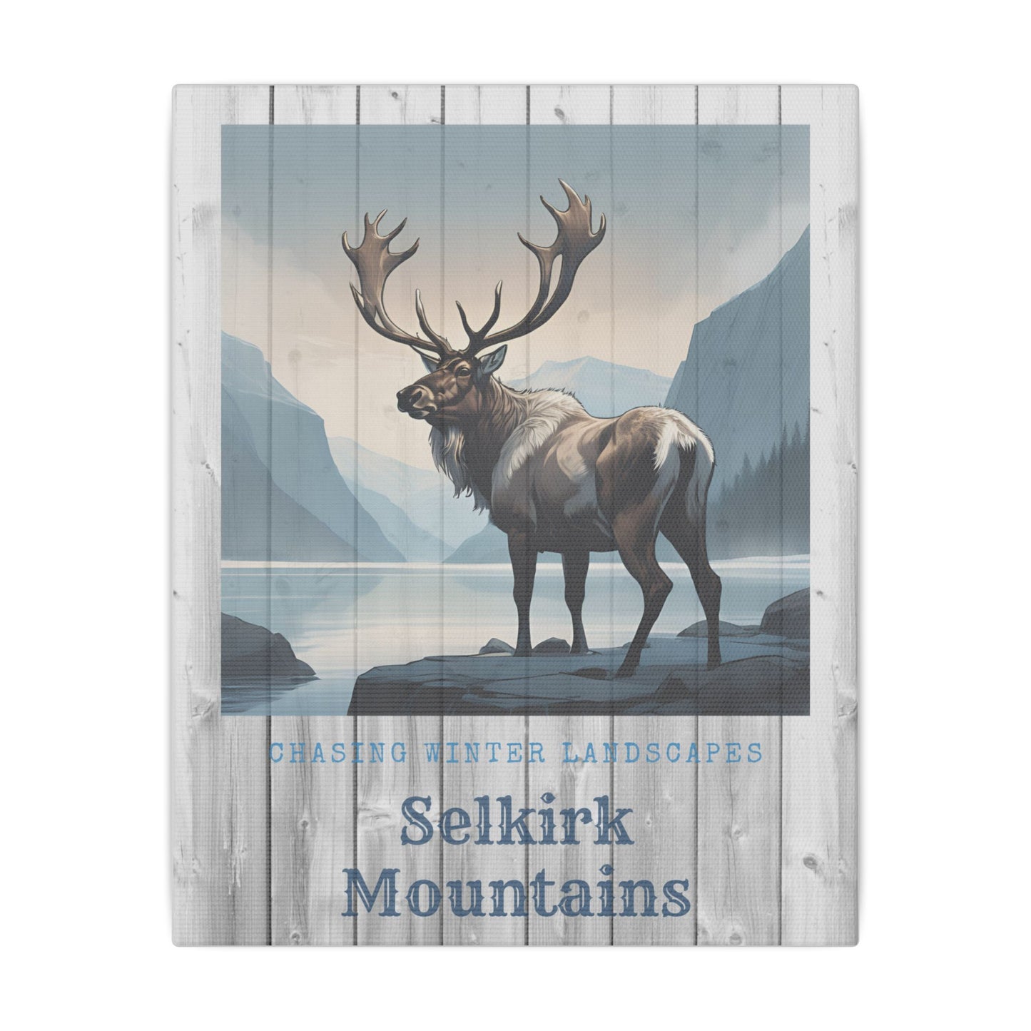 Canvas Print - Selkirk Mountains Winter Landscape (Multi-Size)