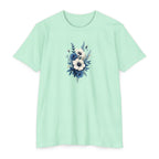 Blue Cosmic Flowers T-shirt