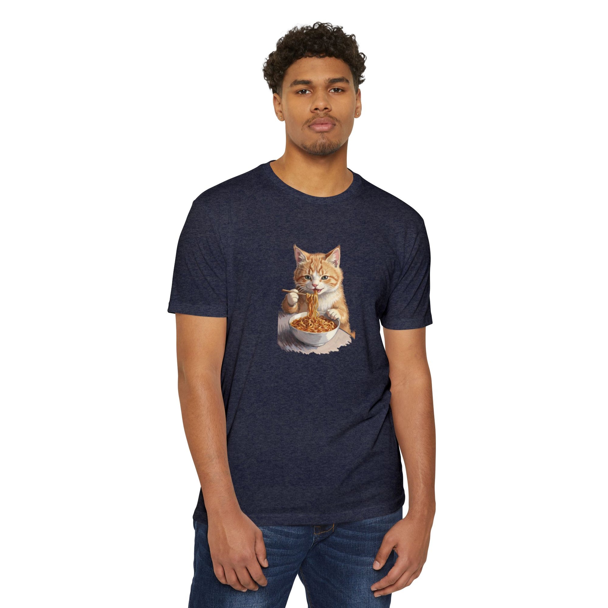 Alien Cat Noodle T-Shirt – Retro Ramen