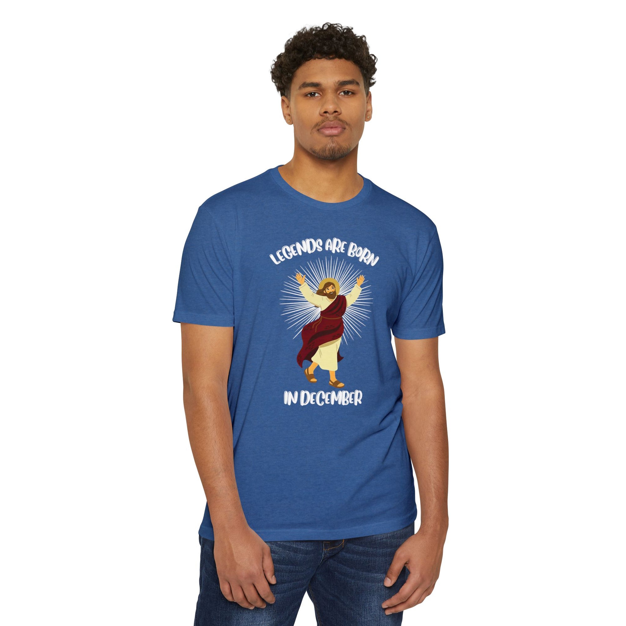 Legends Are Born in December - Birthday & Christmas Tee - Funny Jesus T-Shirt