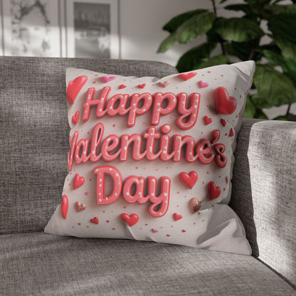 Happy Valentines Day Pillowcase  - Red Romance