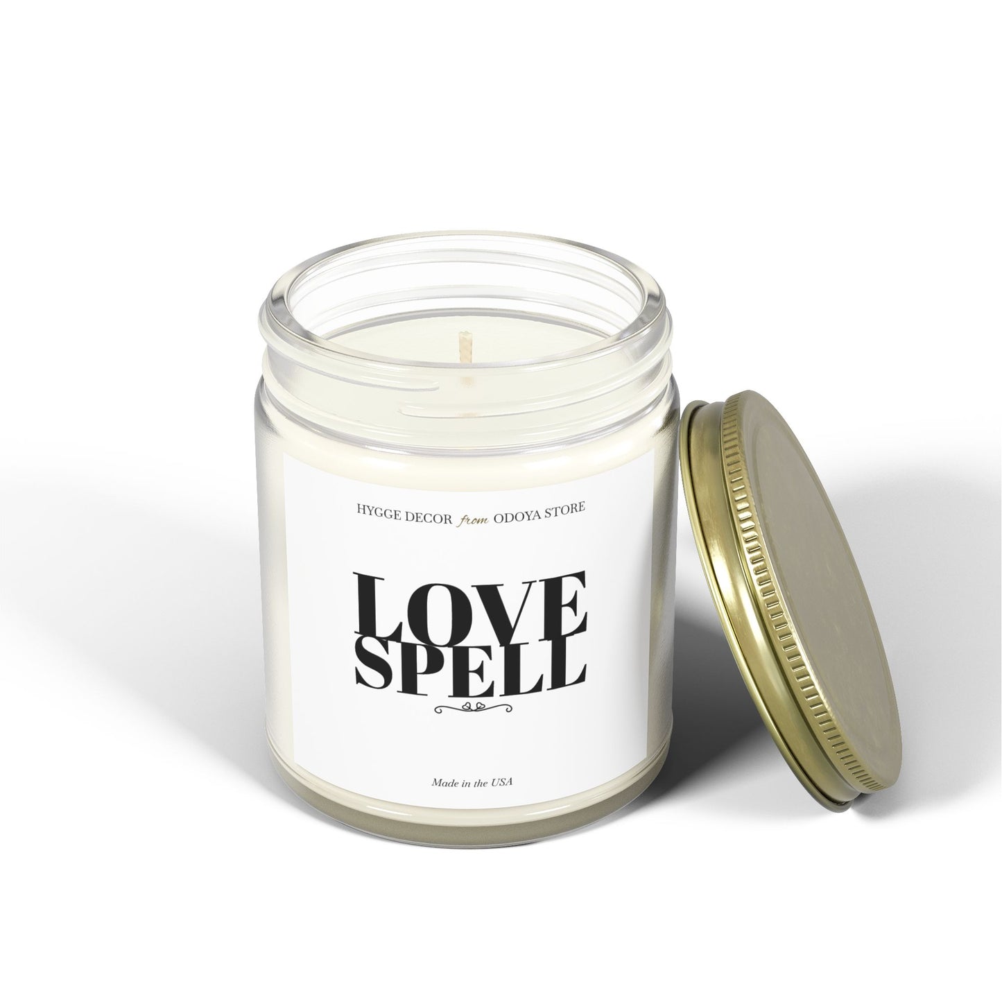 Love Spell Scented Candle – Romantic Coconut Apricot Wax