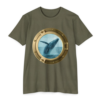 Whale Breaching T-Shirt – Minimal Ocean Design for Nature Lovers