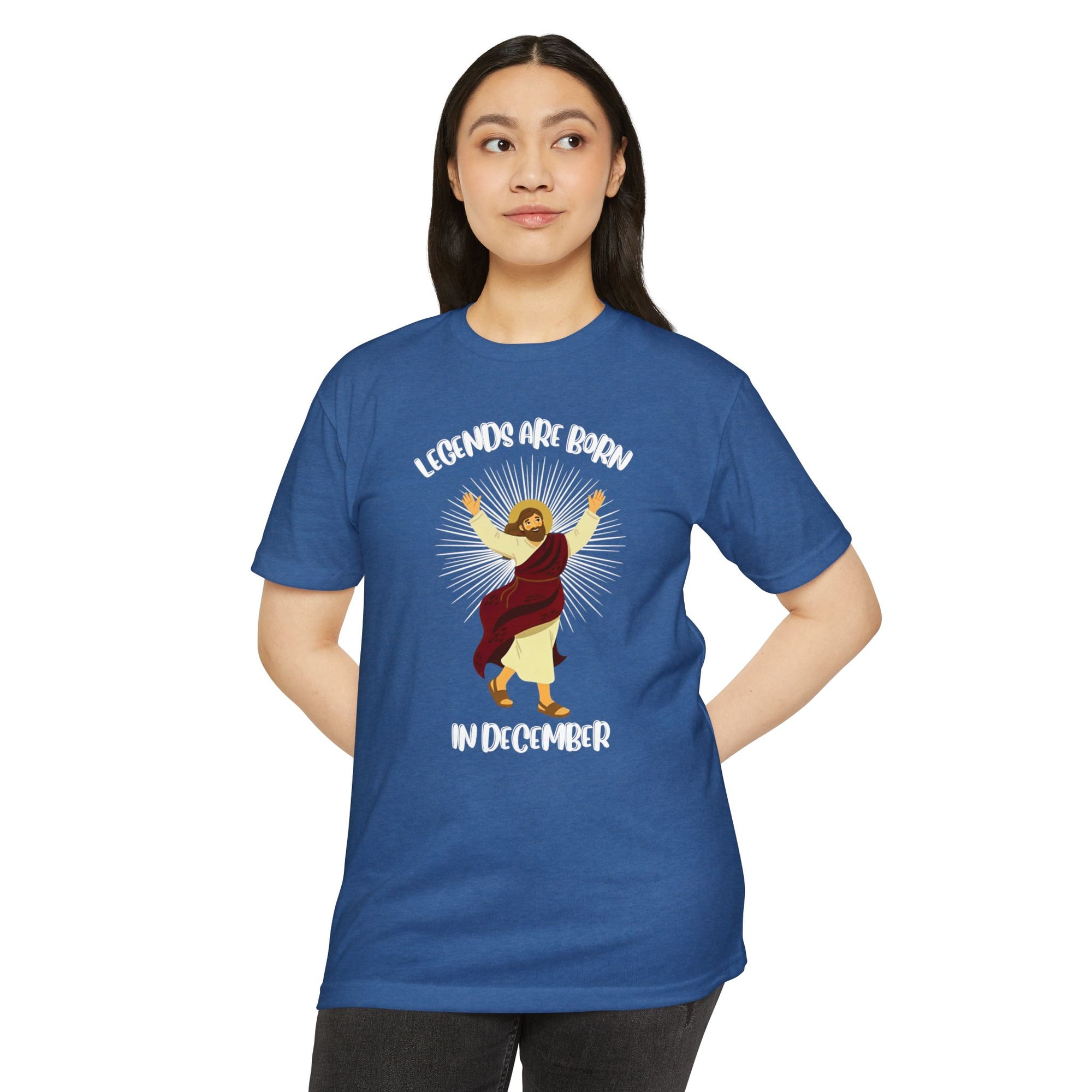 Legends Are Born in December - Birthday & Christmas Tee - Funny Jesus T-Shirt