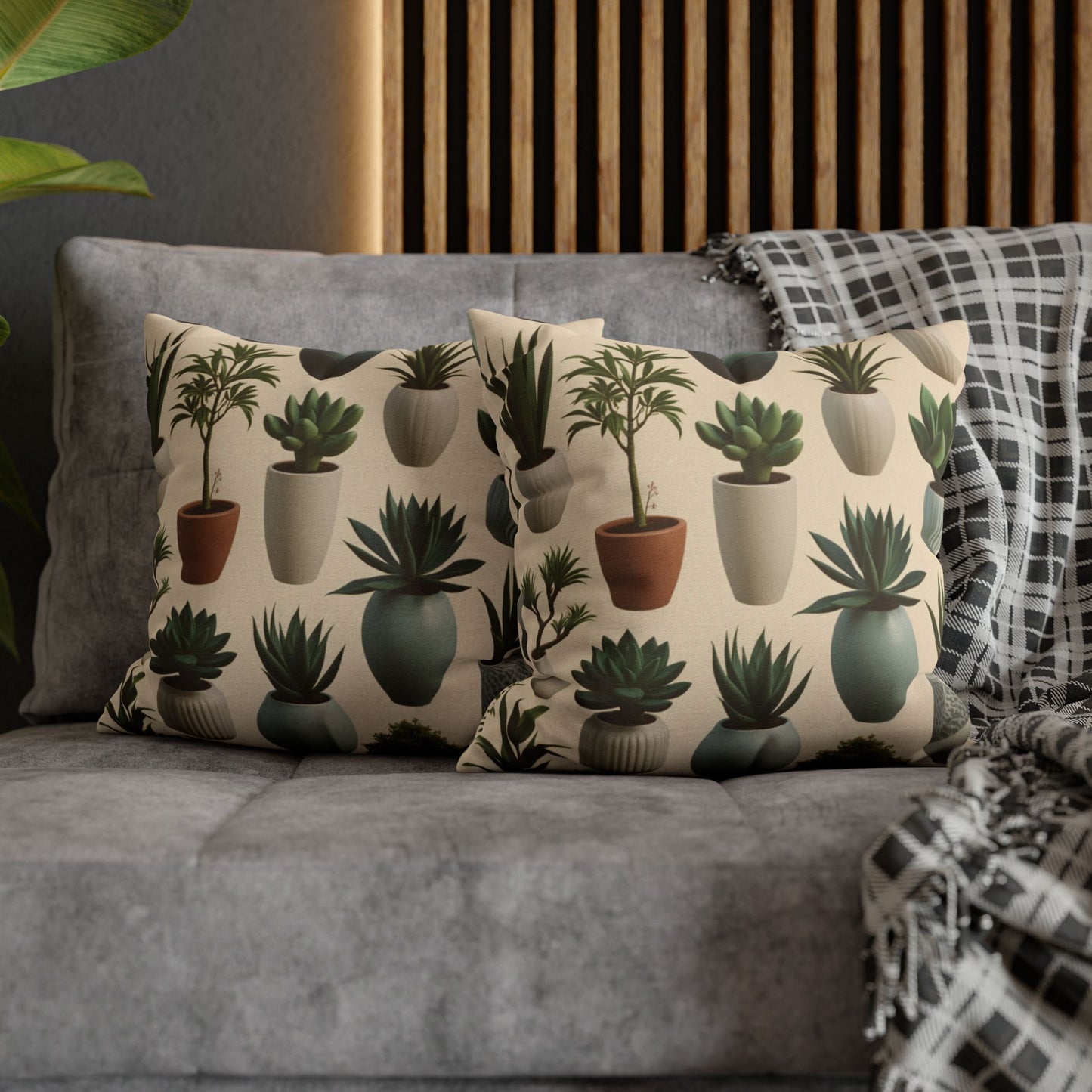 Succulent Garden Design Pillowcase (multi-sizes)