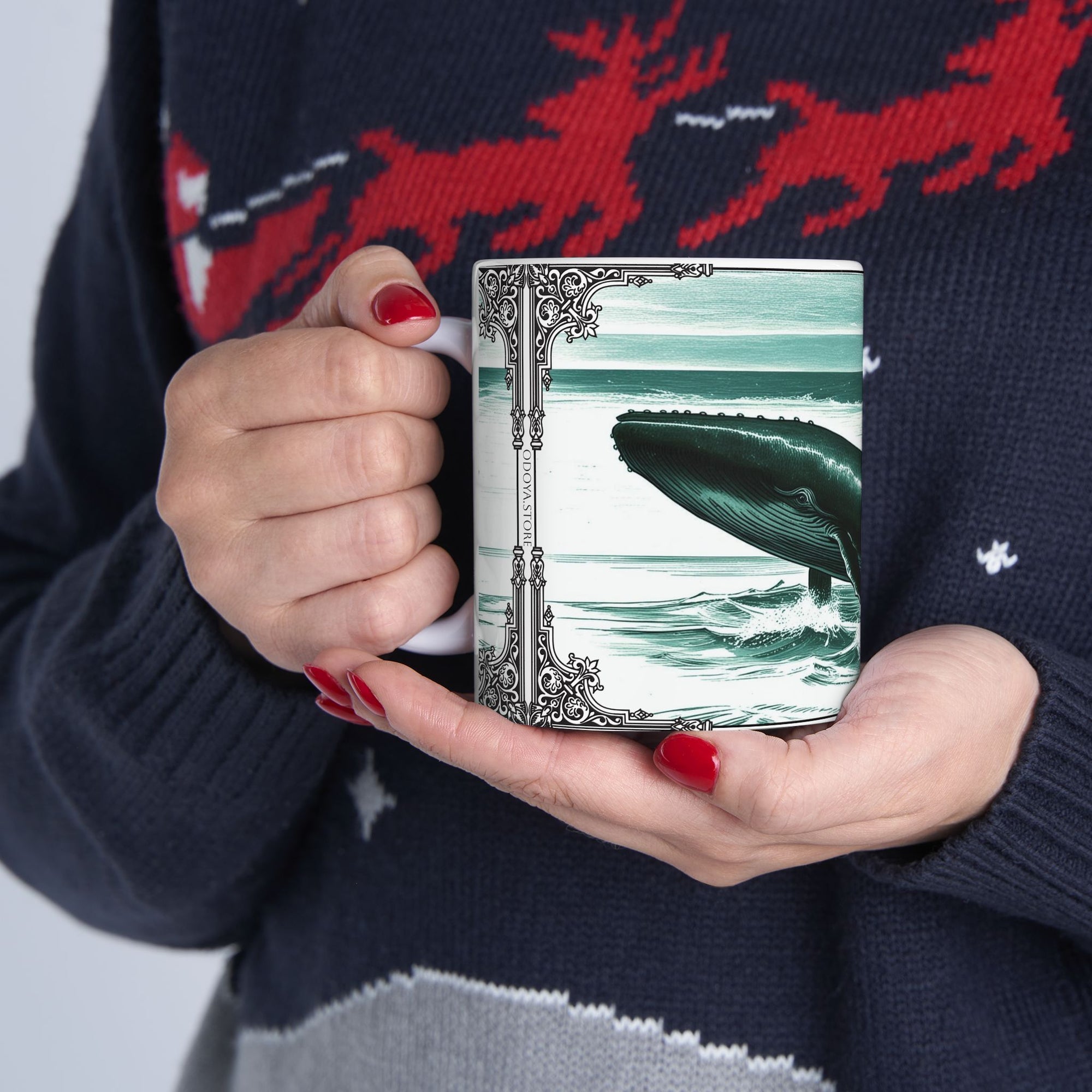 Whale Ceramic Mug - Summer Decoration - Father's Day Gift Idea