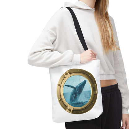 Whale Breaching Tote Bag