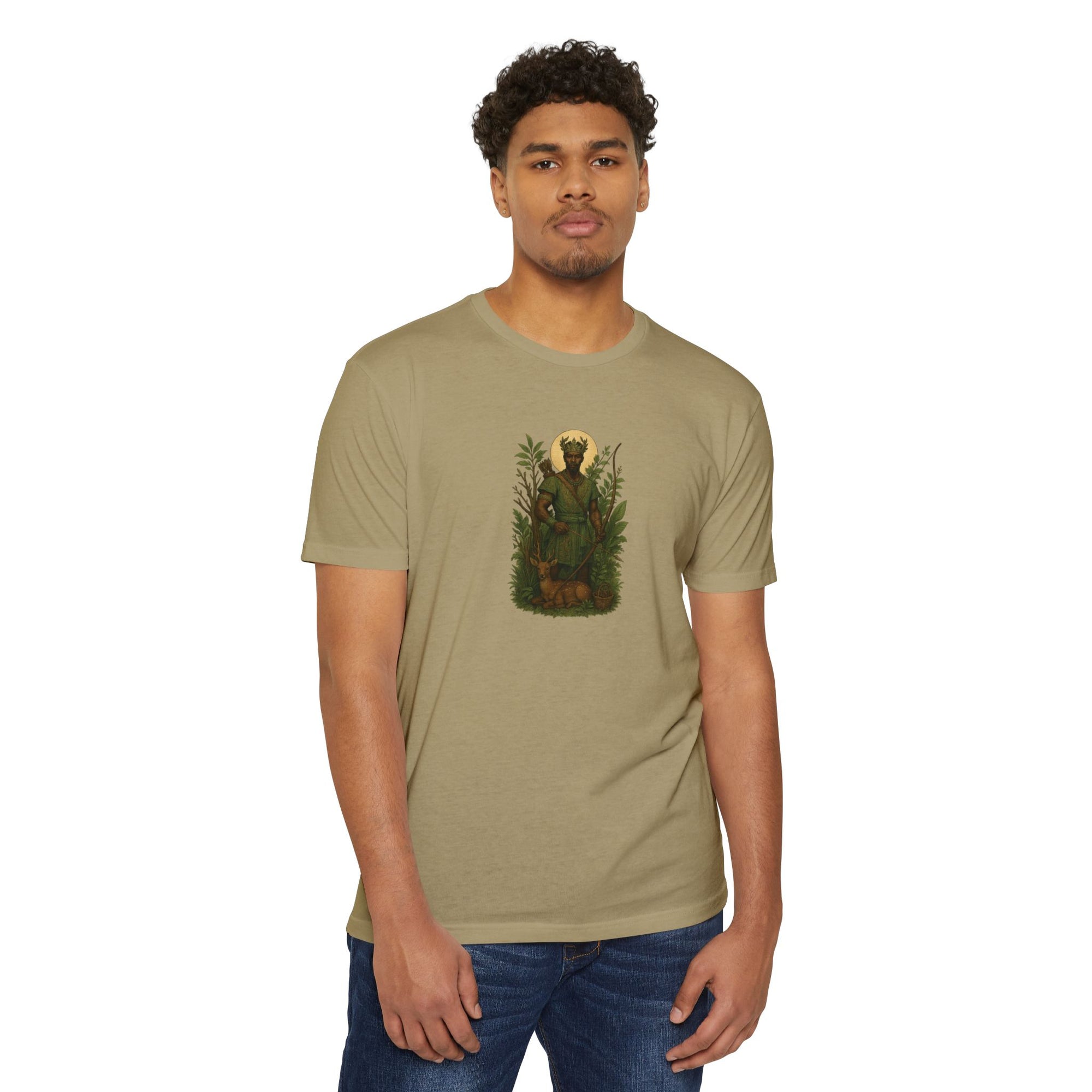The Forest Spirit - Oshosi Orisha African Spirituality T-shirt