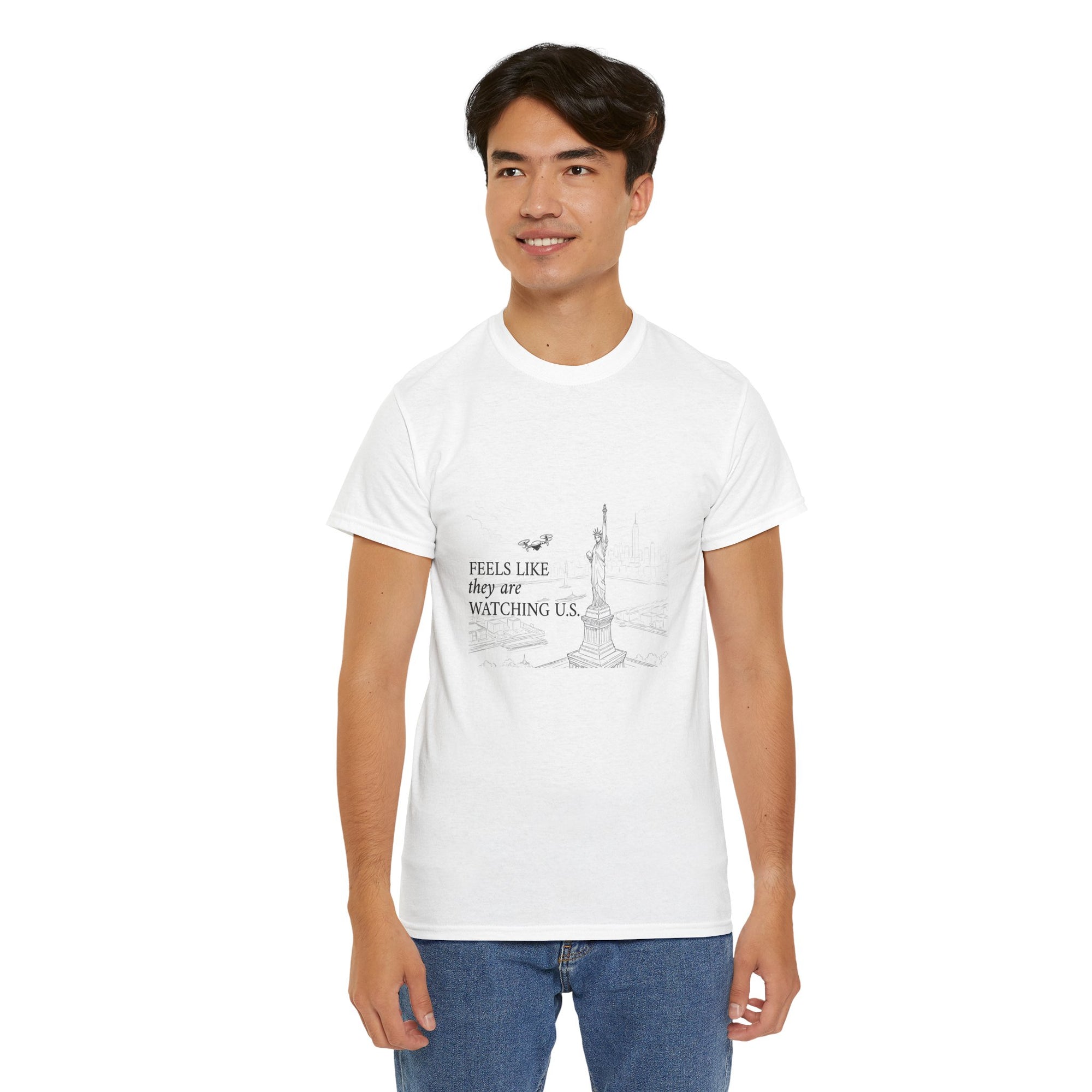 Feels Like They Are Watching US - Drones over NYC T-shirt