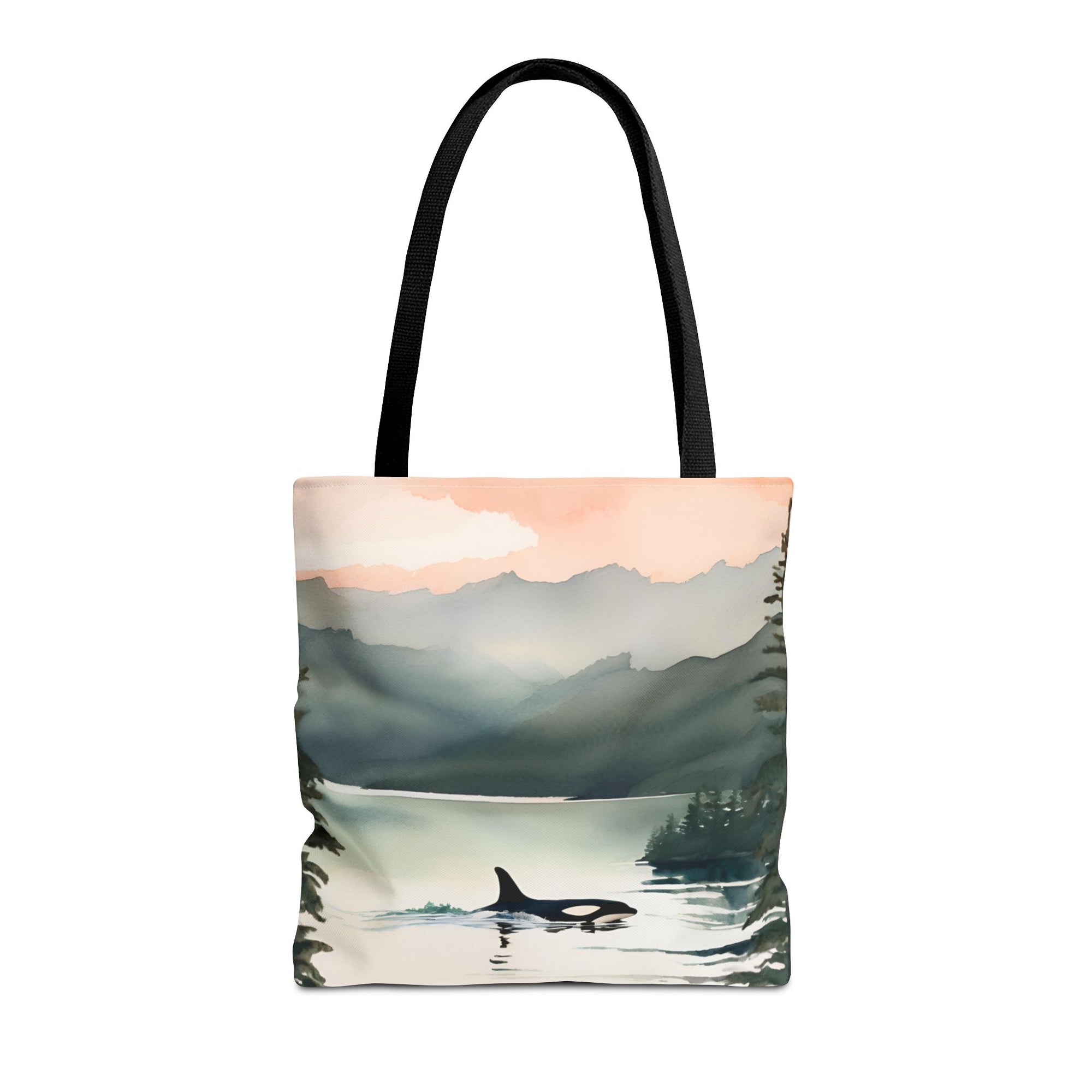 Orca and Sunset Beach Tote Bag