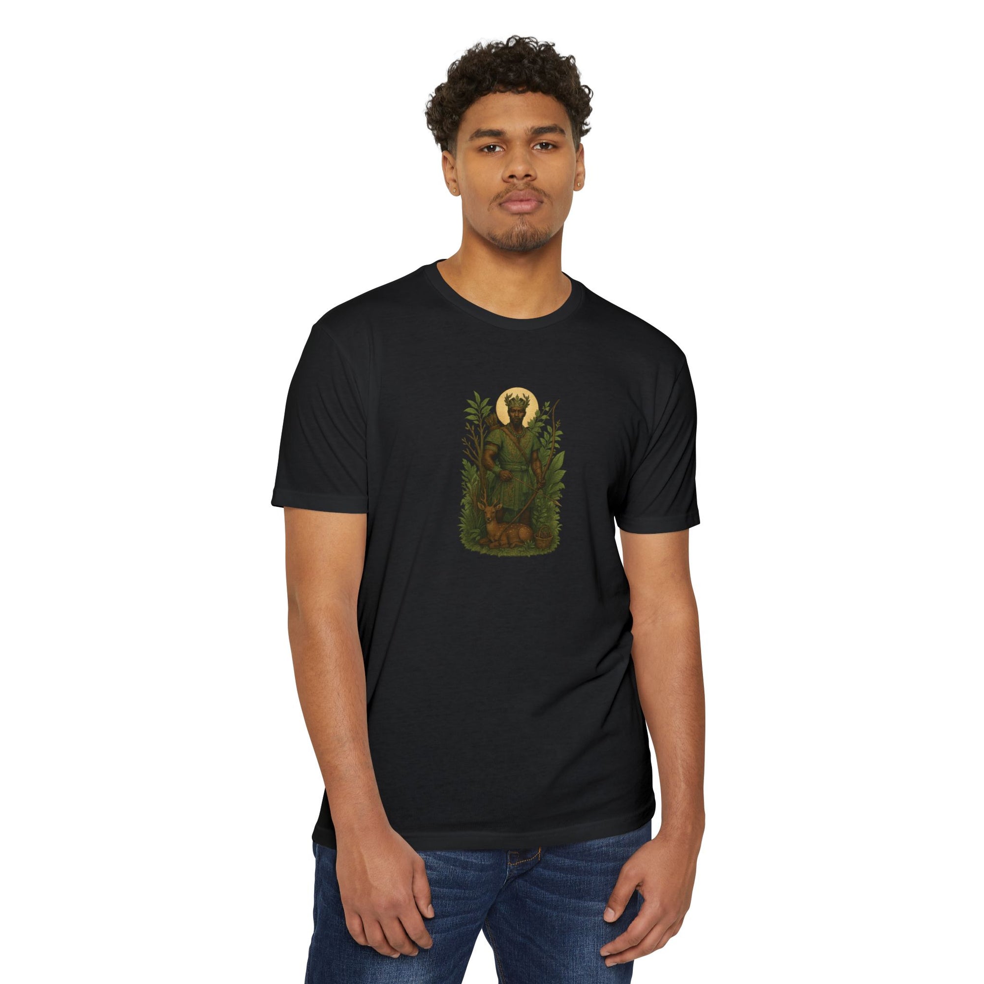 The Forest Spirit - Oshosi Orisha African Spirituality T-shirt