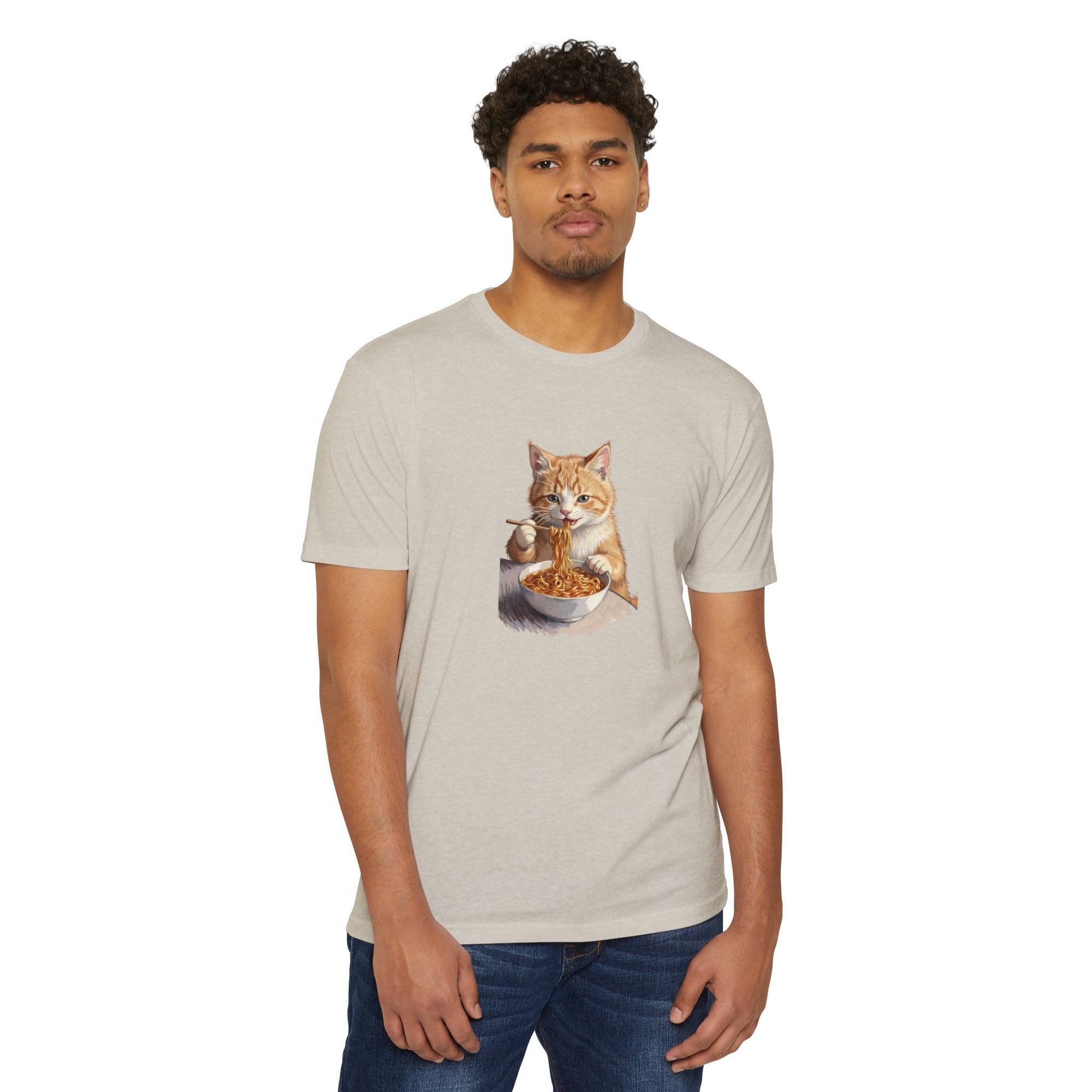 Alien Cat Noodle T-Shirt – Retro Ramen