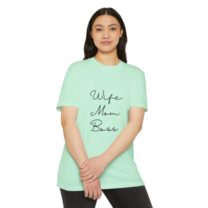 Wife Mom Boss T-Shirt – Bold Mother’s Day Gift for Empowered Women