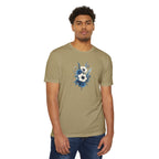 Blue Cosmic Flowers T-shirt