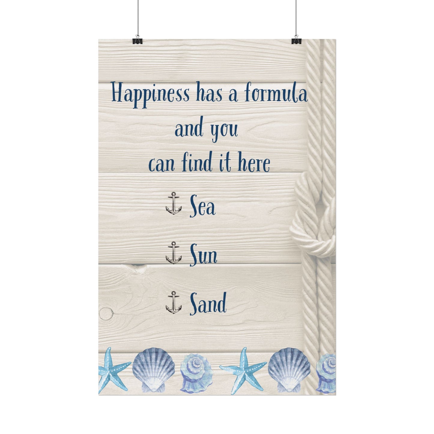 Beach House Decor Happiness Formula - Father's Day Gifts