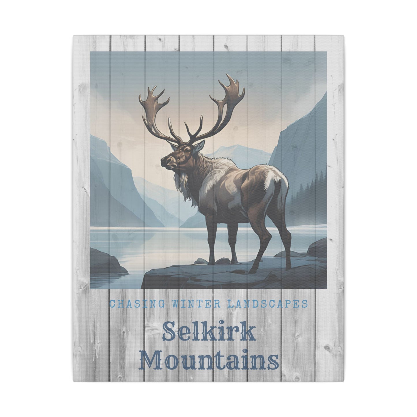 Canvas Print - Selkirk Mountains Winter Landscape (Multi-Size)