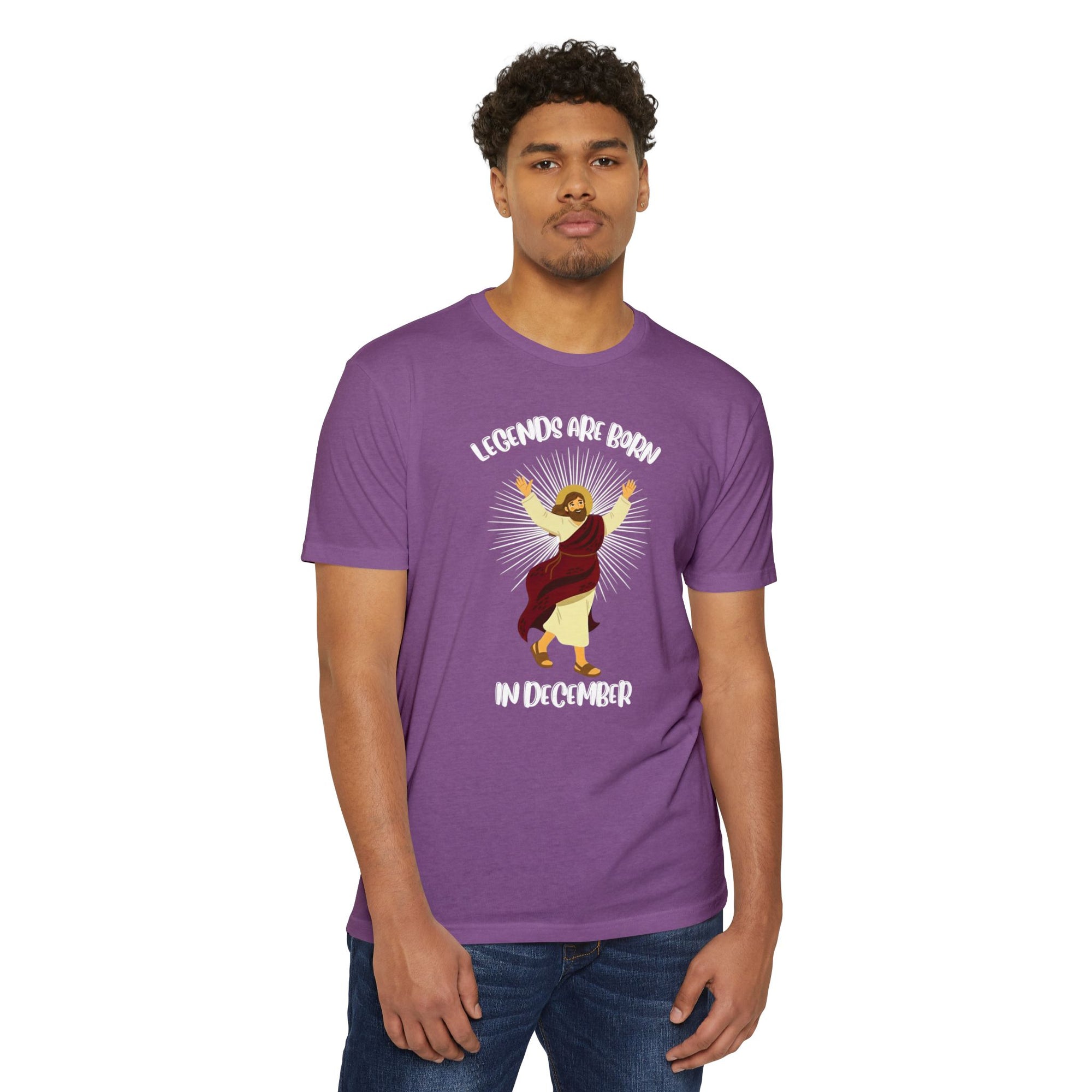 Legends Are Born in December - Birthday & Christmas Tee - Funny Jesus T-Shirt