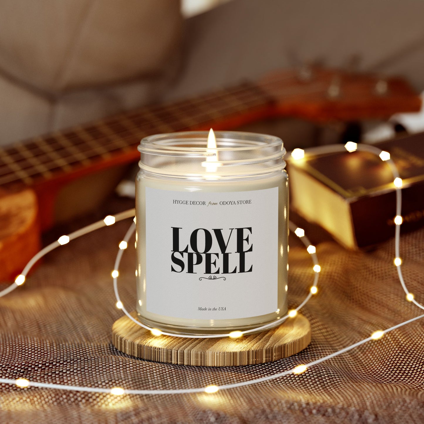 Love Spell Scented Candle – Romantic Coconut Apricot Wax