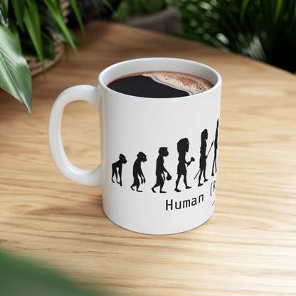 Meme mug Human Evolution - Geeks and tech lovers gift