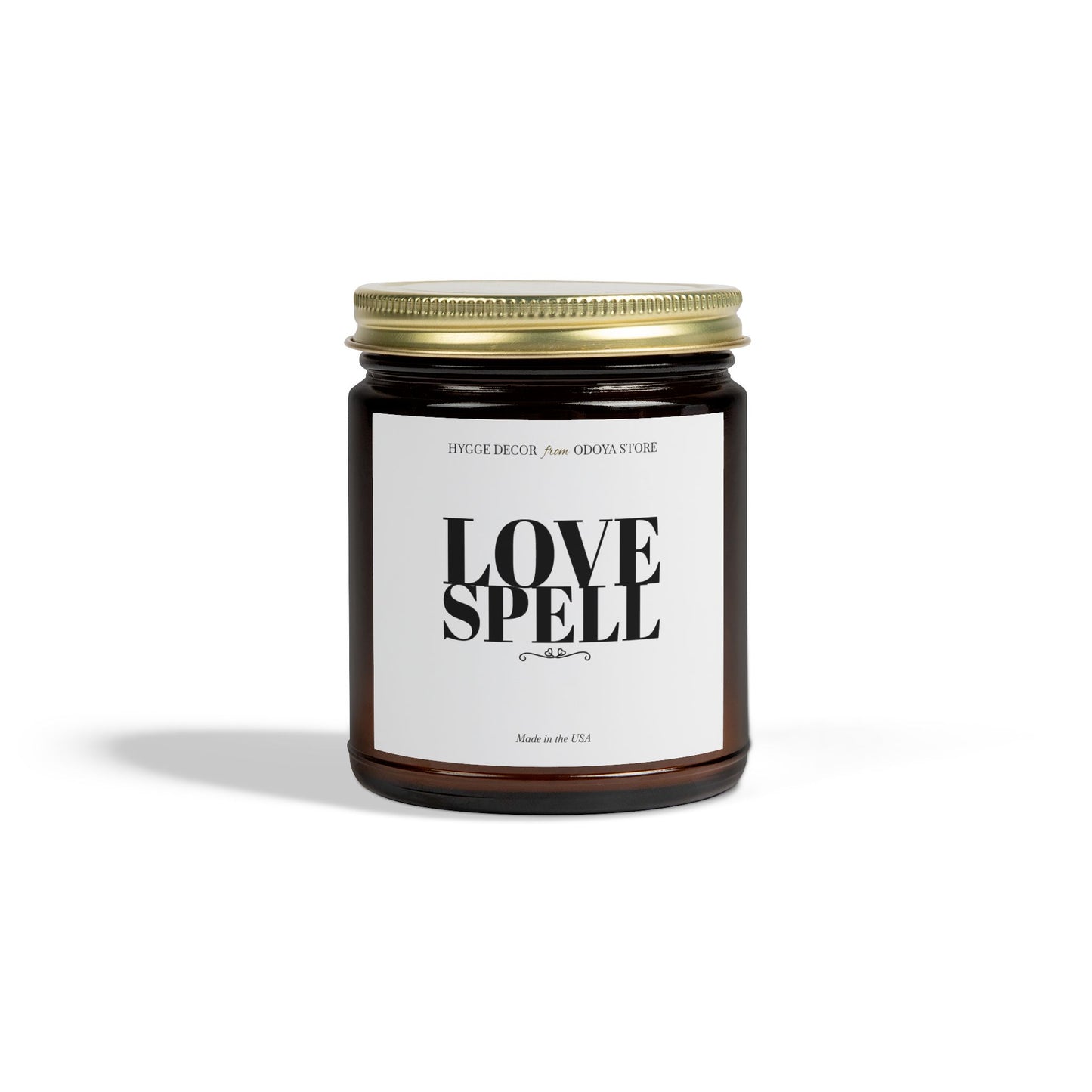 Love Spell Scented Candle – Romantic Coconut Apricot Wax