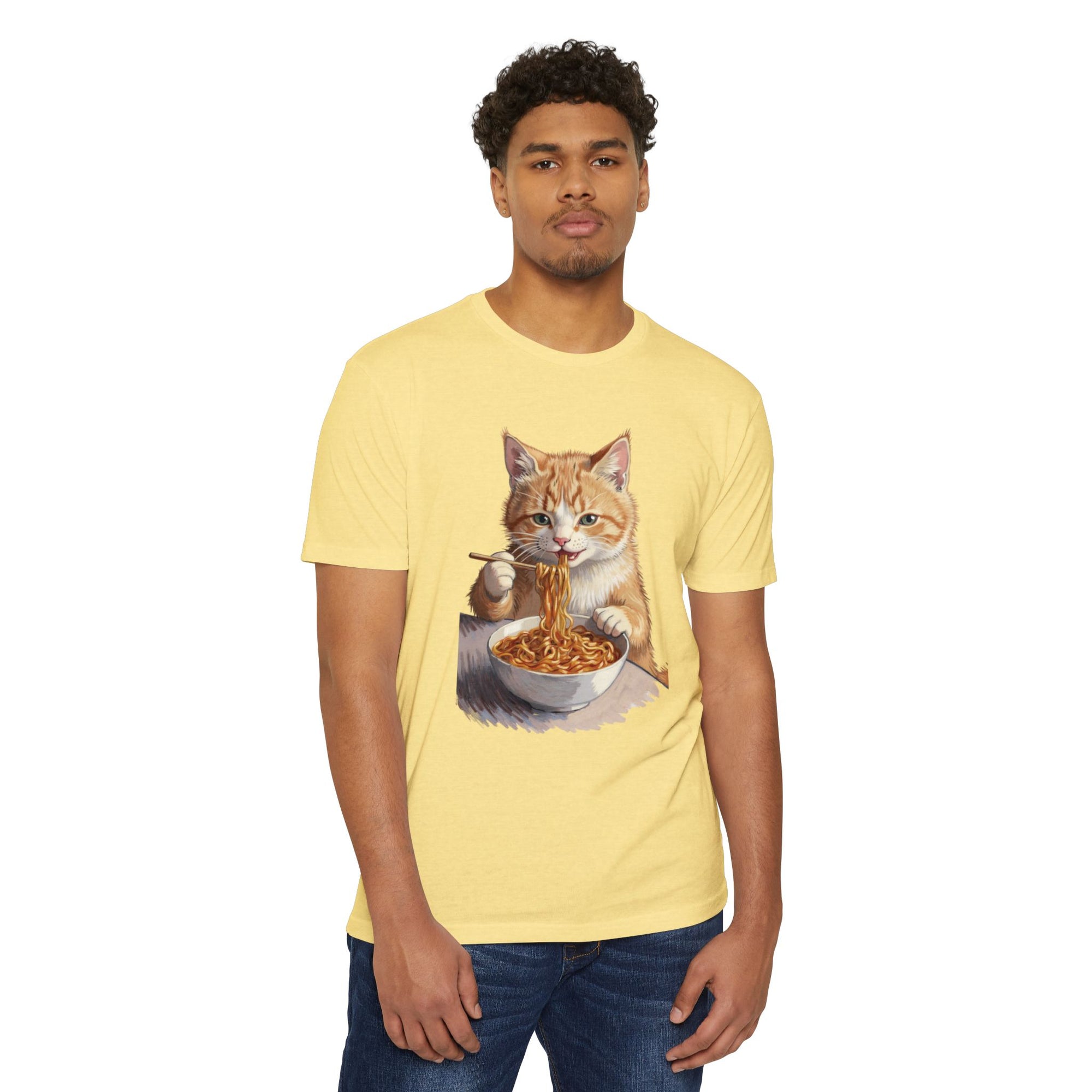 Noodle Cat T-Shirt – Retro Ramen