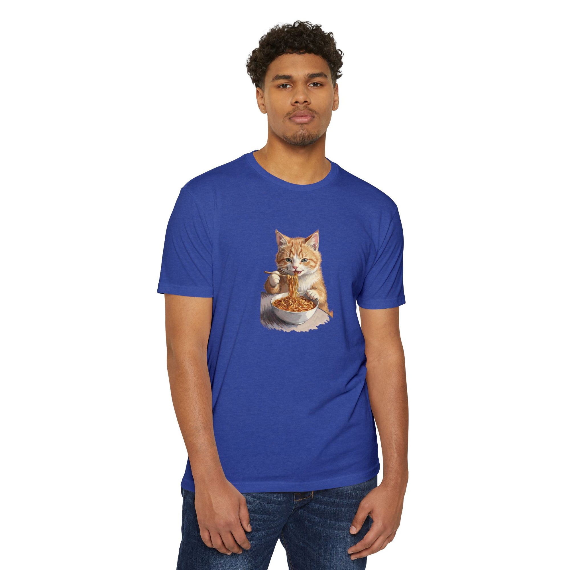Alien Cat Noodle T-Shirt – Retro Ramen