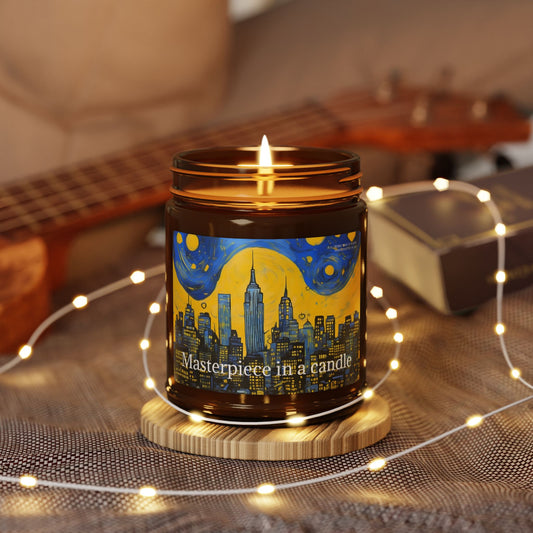 'Beautiful Art in jar' - Scented soy wax candle