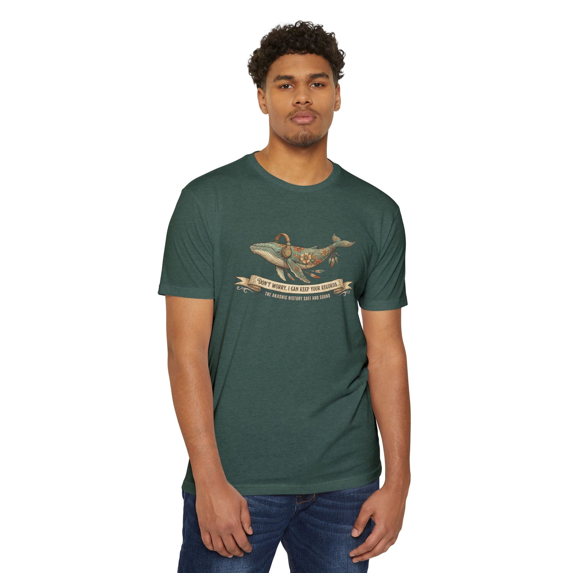 Mystical Whale Shirt, The Akashic Record Keeper, Vintage Boho Animal and Ocean Lover Tee
