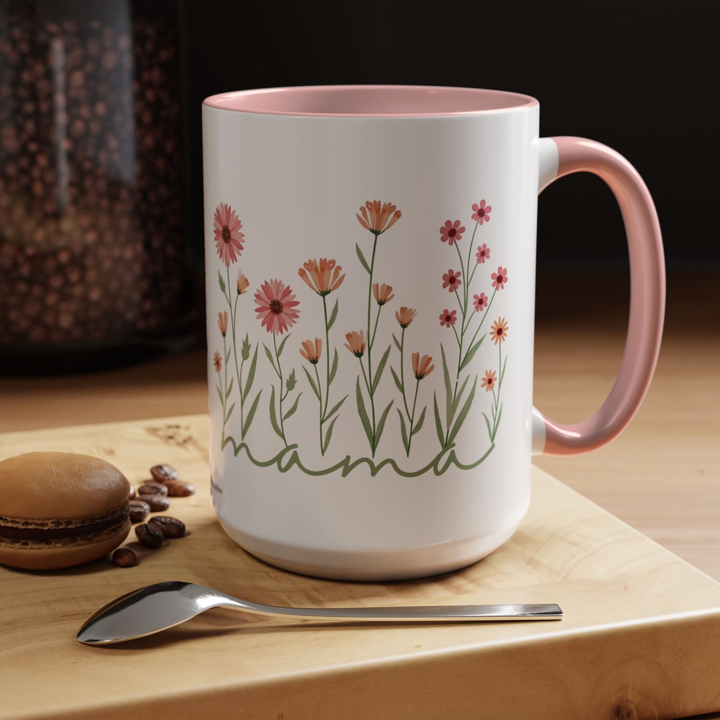 Coffee Mug Minimalist Flowers Mother's Day Gift