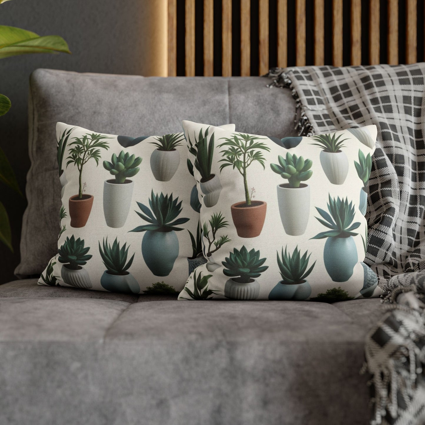 Succulent Garden Design Pillowcase (multi-sizes)