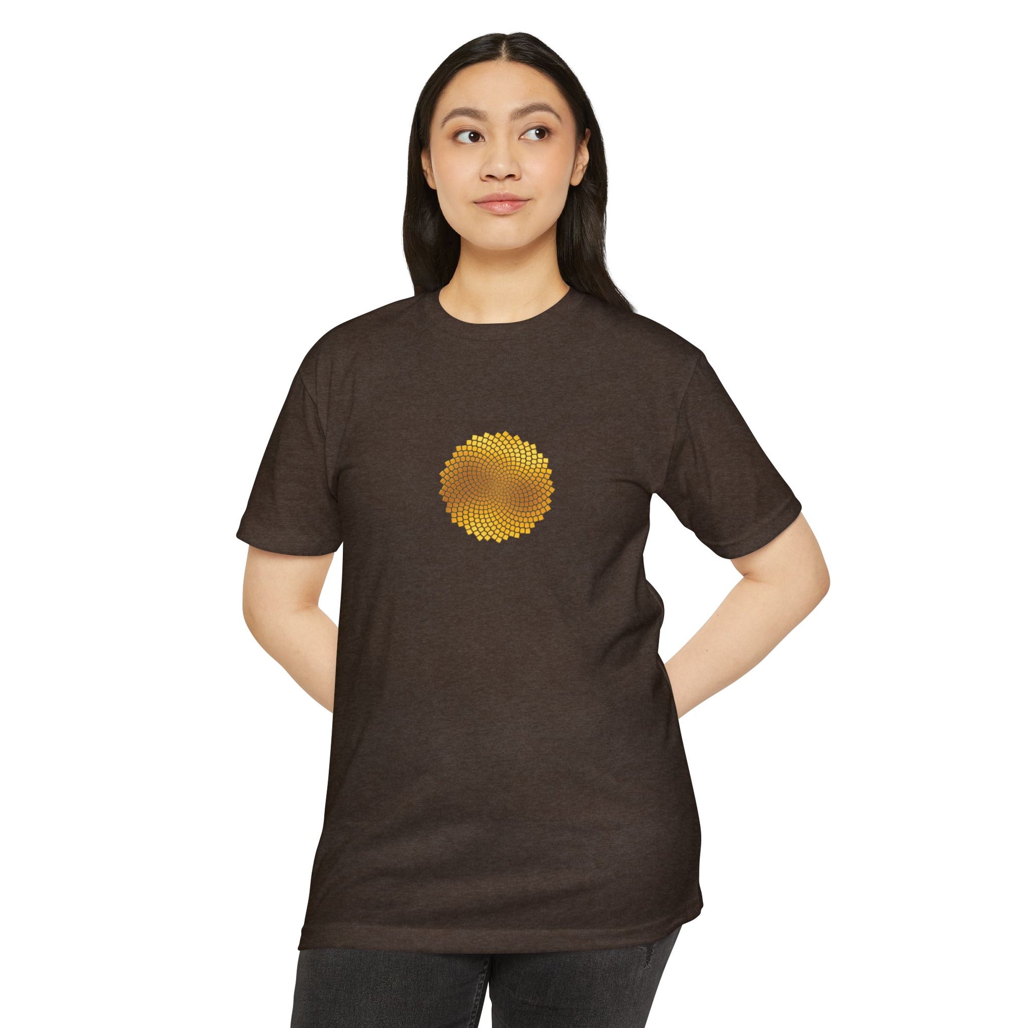 Sunflower Seeds Fibonacci Spirals T-Shirt