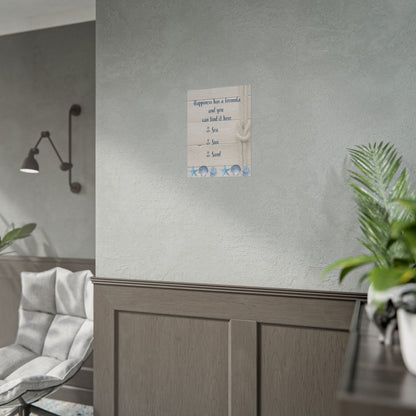Beach House Decor Happiness Formula - Father's Day Gifts