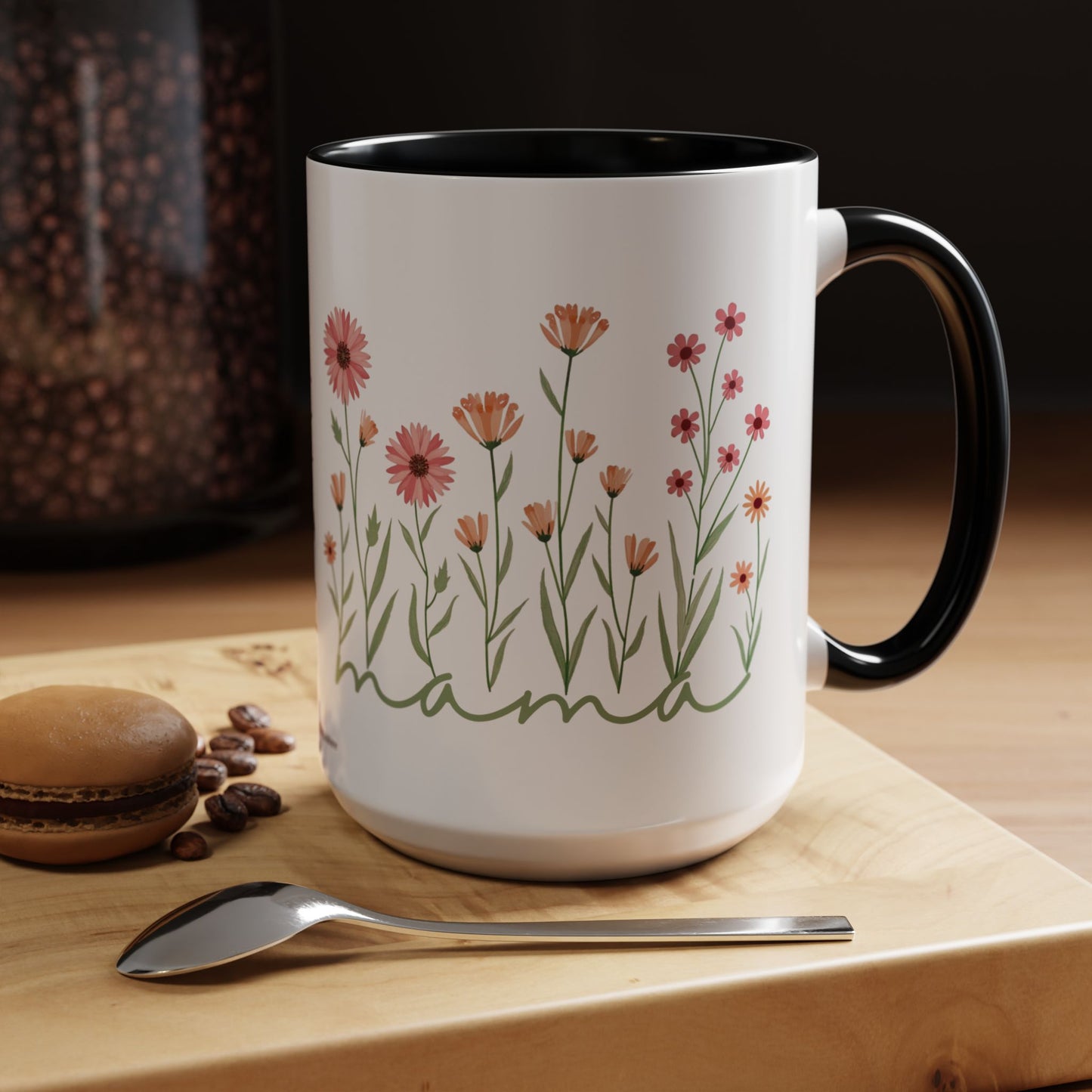 Coffee Mug Minimalist Flowers Mother's Day Gift