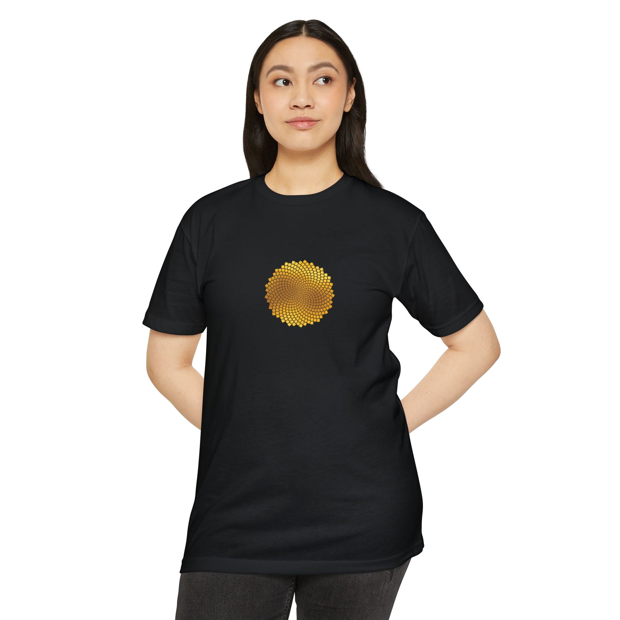 Sunflower Seeds Fibonacci Spirals T-Shirt