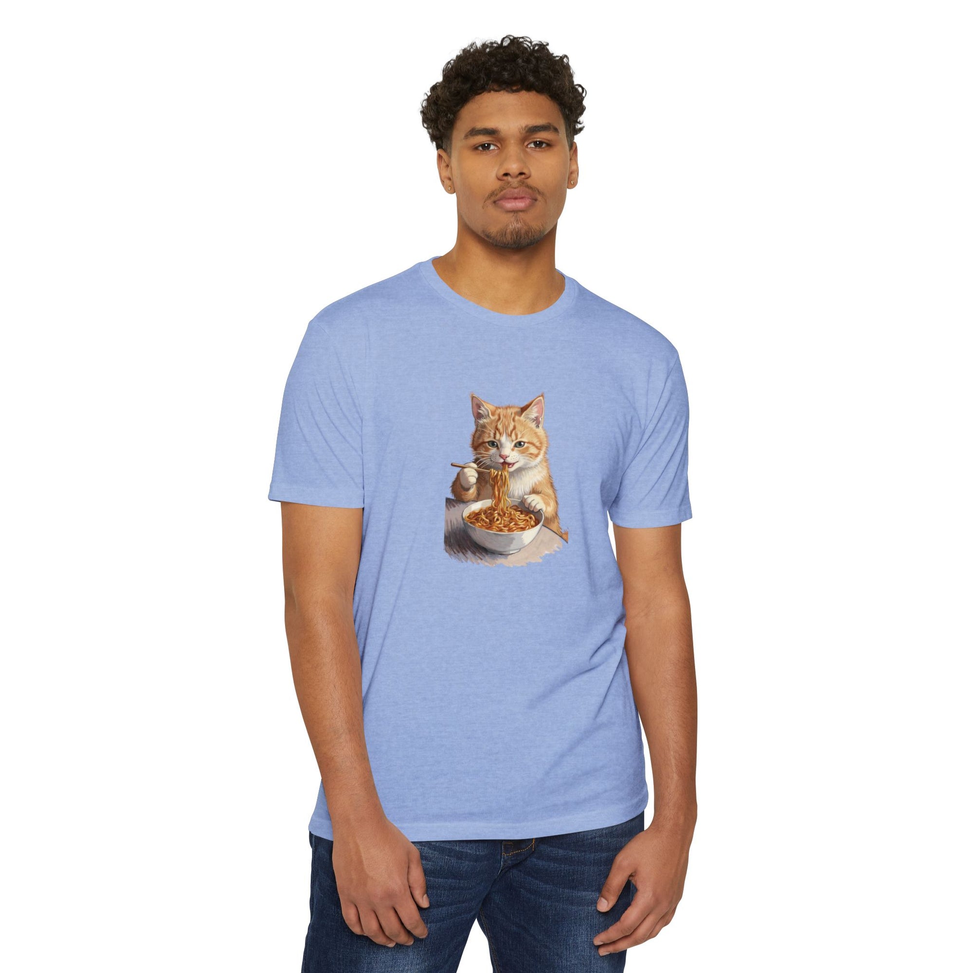 Alien Cat Noodle T-Shirt – Retro Ramen