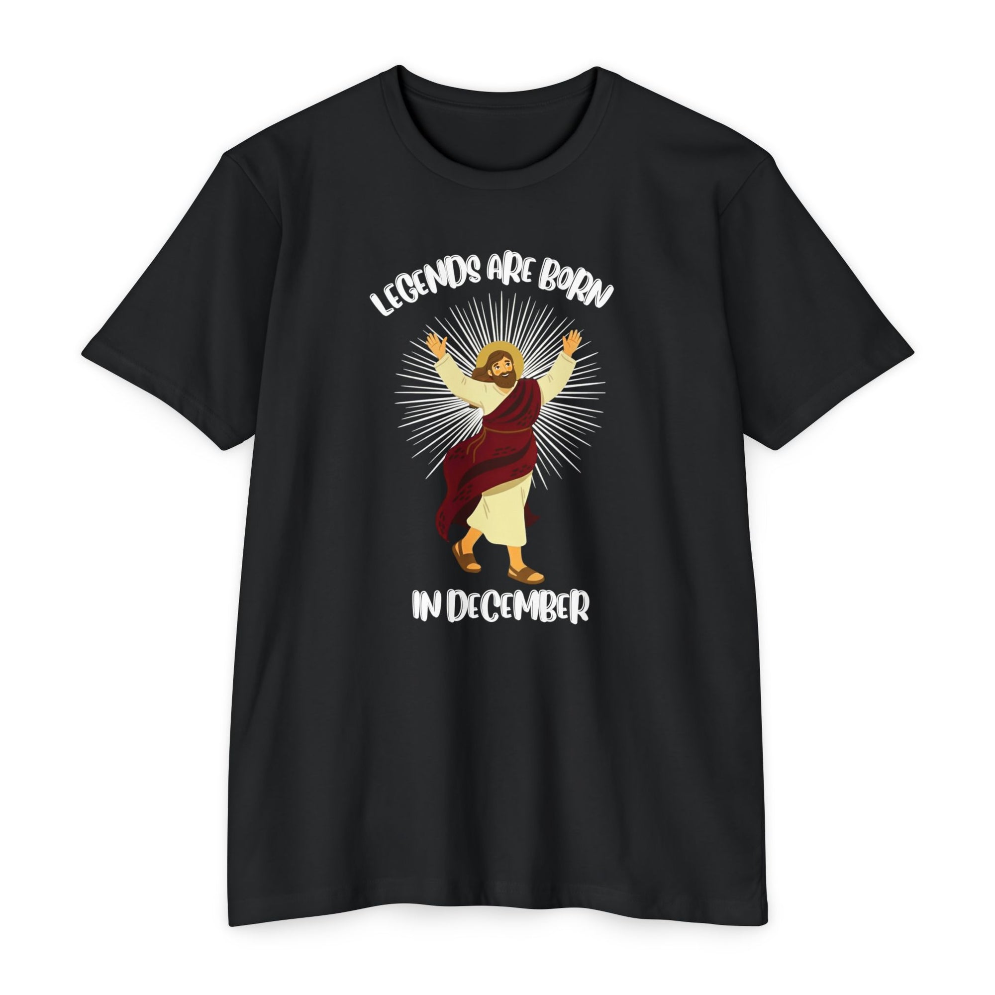 Legends Are Born in December - Birthday & Christmas Tee - Funny Jesus T-Shirt