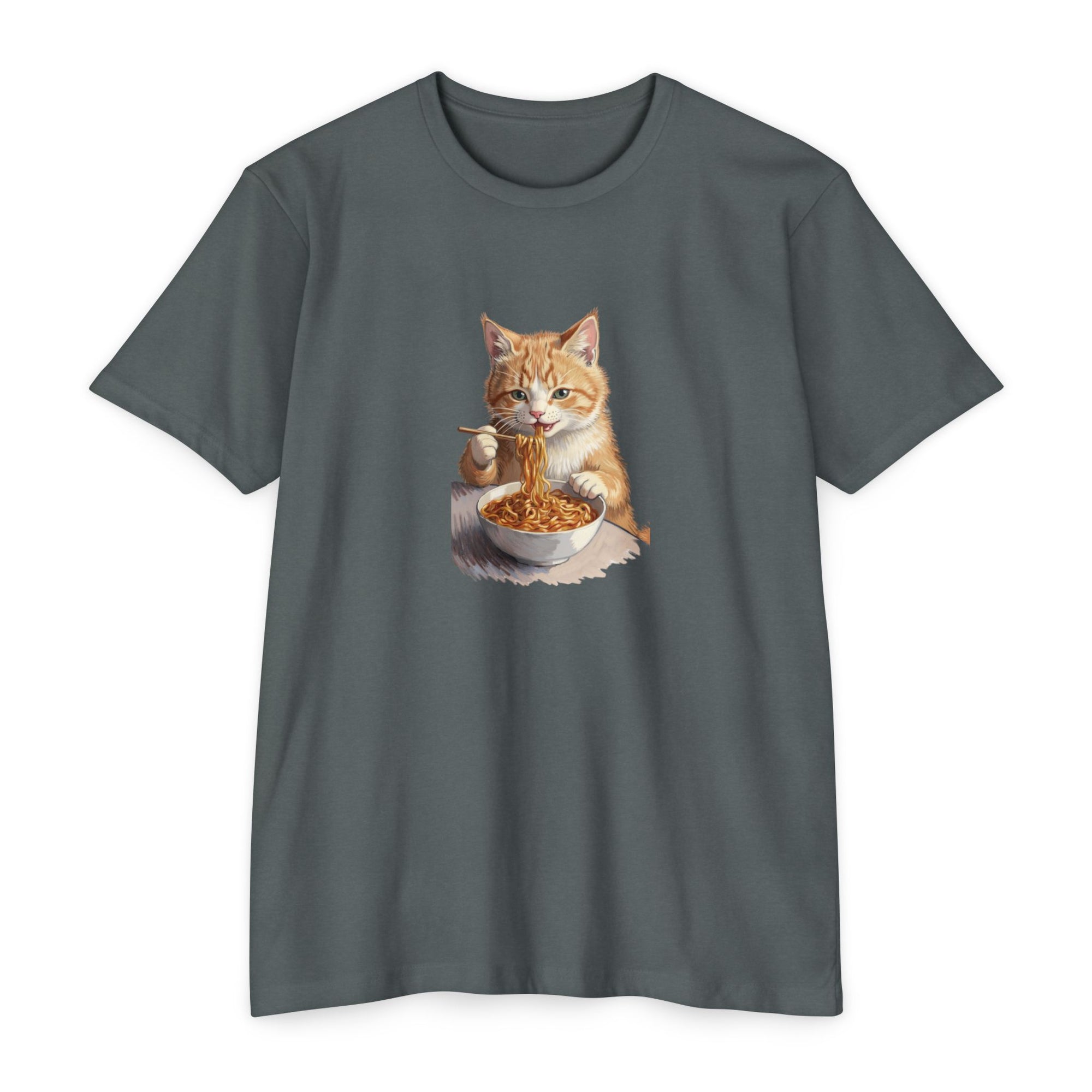 Alien Cat Noodle T-Shirt – Retro Ramen