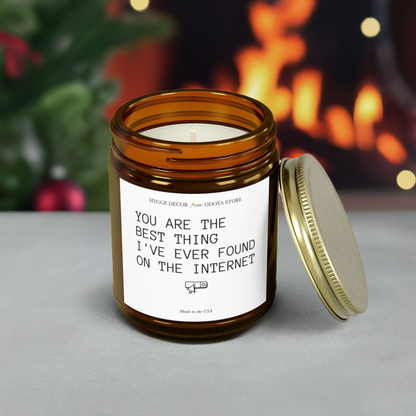 Romantic Scented Candle – ‘Best Thing On the Internet’ – Coconut Apricot Wax