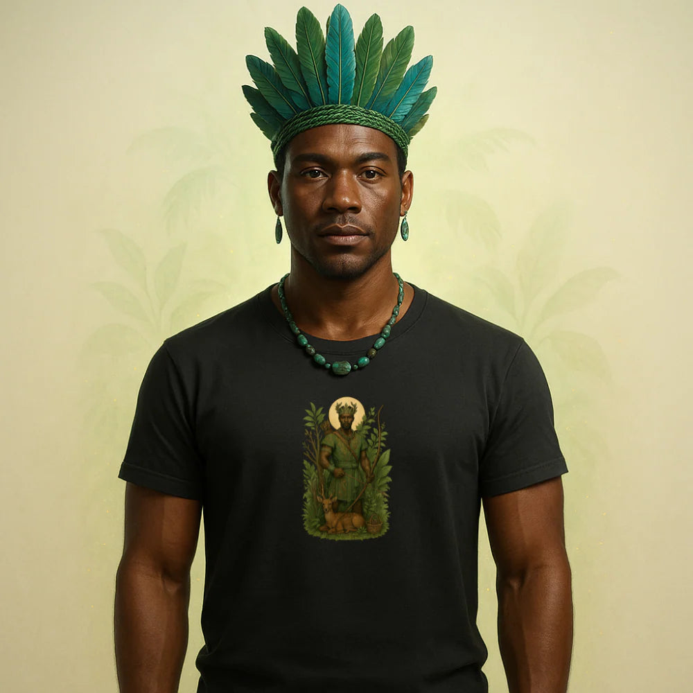 The Forest Spirit - Oshosi Orisha African Spirituality T-shirt
