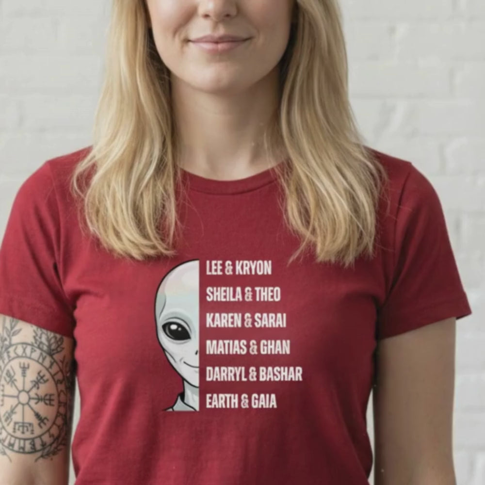 Channelers List Shirt, Bashar Kryon Matias Di Stefano THEO Sarai Gaia Fan Tee, Spiritual Teacher Names